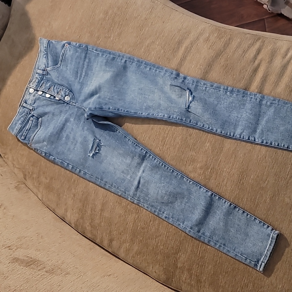 Express High Rise Hyper Stretch Denim Jeans - Picture 14 of 15